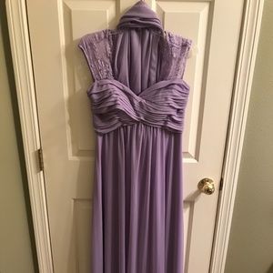 Lavender / Lilac Formal Dress with matching Shawl